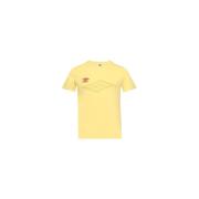 Mid Tee Lifestyle Katoenen T-shirt Umbro , Yellow , Heren