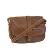 Pre-owned Leather shoulder-bags Hermès Vintage , Brown , Dames