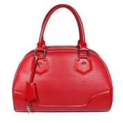 Pre-owned Leather handbags Louis Vuitton Vintage , Red , Dames