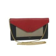 Pre-owned Leather wallets Celine Vintage , Red , Dames