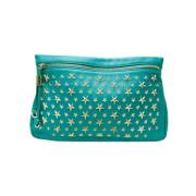 Pre-owned Leather clutches Jimmy Choo Pre-owned , Green , Dames