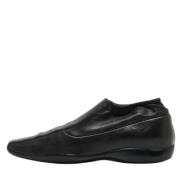 Pre-owned Leather flats Prada Vintage , Black , Dames