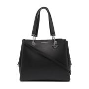 Donkerroze Nero Tote Tas Emporio Armani , Black , Dames