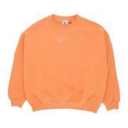 Oranje Diner Crewneck Sweatshirt Streetwear Karl Kani , Orange , Dames