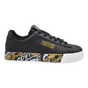 Laced Shoes Versace , Black , Dames