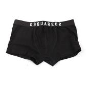 Zwarte Boxer Ondergoed Dsquared2 , Black , Heren