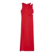 Uitgesneden Jersey Jurk Patrizia Pepe , Red , Dames