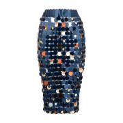 Midi Skirts Paco Rabanne , Blue , Dames