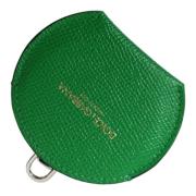 Smaragd Leren Handspiegel Houder Dolce & Gabbana , Green , Unisex