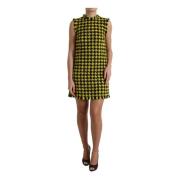 Chique Gele Houndstooth Gebreide Mini Rok Dolce & Gabbana , Multicolor...