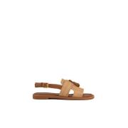 Flat Sandals Coccinelle , Brown , Dames