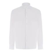 Klassieke Witte Katoenen Jersey Overhemd Filippo De Laurentiis , White...
