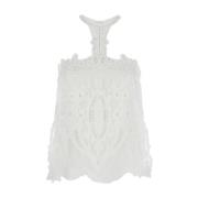 Witte Vannel-Gd Shirt Isabel Marant , White , Dames