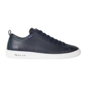 Navy Leren Trainers Paul Smith , Blue , Heren