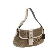 Pre-owned Canvas shoulder-bags Coach Pre-owned , Beige , Dames