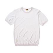 Klassieke Comfort T-shirt met korte mouwen Blauer , White , Heren