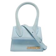 Pre-owned Leather handbags Jacquemus Pre-owned , Blue , Dames