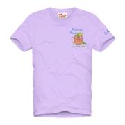 Stijlvolle T-shirts en Polos MC2 Saint Barth , Purple , Heren
