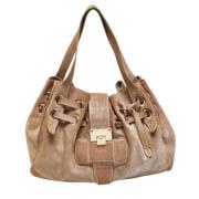Pre-owned Suede totes Jimmy Choo Pre-owned , Beige , Dames