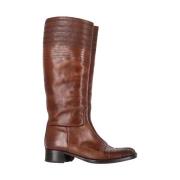 Pre-owned Leather boots Jil Sander Pre-owned , Brown , Dames