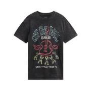 Guitar Solo Oversized Shirts Vans , Black , Dames