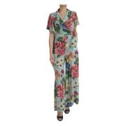 Bloemenzijden jumpsuit Dolce & Gabbana , Multicolor , Dames