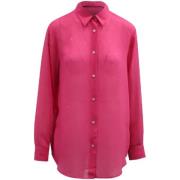 Pre-owned Polyester tops Acne Studios Pre-owned , Pink , Dames