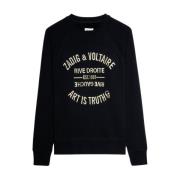 Geborduurde Sweatshirt - Zwart Zadig & Voltaire , Black , Dames