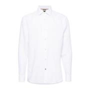 Heren Linnen Overhemd C-Hal-Kent Hugo Boss , White , Heren