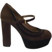 Pre-owned Suede heels Marni Pre-owned , Brown , Dames