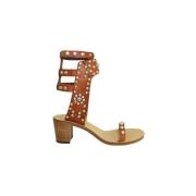 Pre-owned Leather sandals Isabel Marant Pre-owned , Brown , Dames