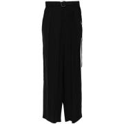 Zwarte wijde broek met box-pleat detail Louis Gabriel Nouchi , Black ,...