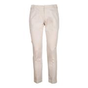 Witte Slim-Fit Katoenen Broek Entre amis , White , Heren