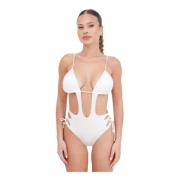 Wit Wish the Moon Monokini 4Giveness , White , Dames