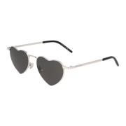 Metalen Frame Onregelmatige Vorm Zonnebril Saint Laurent , Gray , Dame...