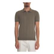 Jersey Polo Shirt met elastische taille Gran Sasso , Green , Heren