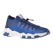 Sneaker in blue eco-leather Baldinini , Blue , Heren