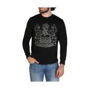 Lente/Zomer Heren Sweatshirt Rode Ronde Hals Aquascutum , Black , Here...