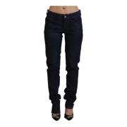 Zwarte Slim Fit Denim Jeans Just Cavalli , Black , Dames