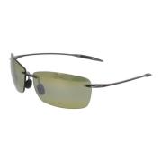 Rechthoekige zonnebril met metalen montuur Maui Jim , Gray , Unisex