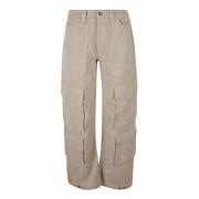 Journey Cargo Pants in Herringbone Cotton Golden Goose , Beige , Dames