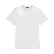 Witte Katoenen Crewneck T-shirt Brooks Brothers , White , Heren