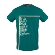 Logo Detail Katoenen T-shirt Lente/Zomer Collectie Aquascutum , Green ...