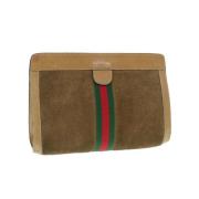 Pre-owned Suede gucci-bags Gucci Vintage , Brown , Dames