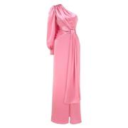 Grand Ribaud Long Dress MVP wardrobe , Pink , Dames