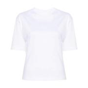 Organische Jersey Achterdetail T-shirt Calvin Klein , White , Dames