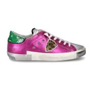 Casual Suède en Leren Sneakers Philippe Model , Multicolor , Dames