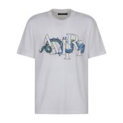 Witte Draken T-shirt Amiri , White , Heren