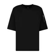 Zwart T-shirt met unieke stiksels Thom Krom , Black , Heren