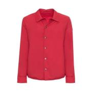 Heren Shirt Benson Herfst/Winter Collectie Husky Original , Red , Here...